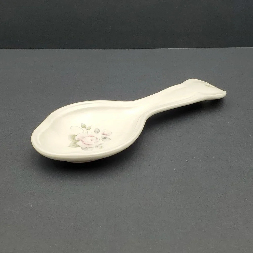 Pfaltzgraff Tea Rose Spoon Rest Pfaltzgraff Pink Roses Spoon Holder